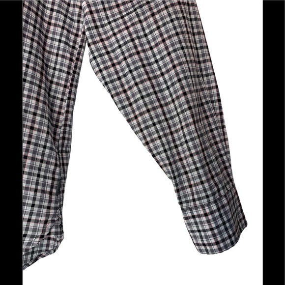 John Varvatos Men’s Medium Long Sleeve Shirt Checkered - Picture 6 of 13